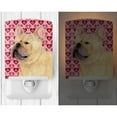 thumbnail image 2 of Caroline's Treasures SS4485CNL French Bulldog Hearts Love and Valentine's Day Portrait Ceramic Night Light, 6x4x3",, 2 of 2
