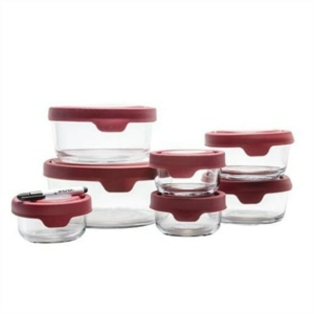 Anchor Hocking 15pc TrueSeal Glass Food Storage Set - Walmart.com - Walmart.com