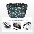 thumbnail image 5 of Bingfone Fanny Packs for Women Fashion Waist Packs Bag with Adjustable Strap Waterproof Everywhere Crossbody Belt Bag for Workout Running Travelling( Vintage Floral ), 5 of 9