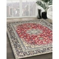 thumbnail image 3 of Ahgly Company Machine Washable Indoor Rectangle Traditional Chestnut Brown Area Rugs, 7' x 9', 3 of 7