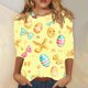 thumbnail image 1 of TaTaai Casual Easter Pullover for Women 3/4 Sleeve Round Neck Printed Loose Fit T Shirt Fashion Top Soft Comfortable Lightweight Blouse for Spring Summer Gift, 1 of 5