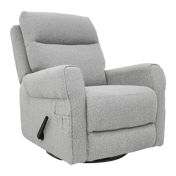 VANLIG | Sillón Reposet Versalles | Reclinable | Mecedora | Tela | Asiento y Brazos Acolchados | Color Gris Claro