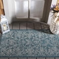 thumbnail image 3 of SAFAVIEH Courtyard Darin Traditional Indoor/Outdoor Area Rug, 2'7" x 5', Turquoise, 3 of 16