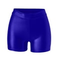 thumbnail image 4 of BOOMILK Women Casual Faux Leather Shorts Shiny Comfortable Tight Leisure Party Club Shorts, 4 of 5