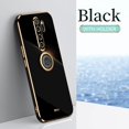 thumbnail image 1 of Funda de teléfono con soporte de anillo de dedo cuadrado chapado para Xiaomi Redmi Note 8 Pro 2021 nuevo Note8 8pro funda de silicona suave de lujo con soporte Tan Jianjun unisex, 1 of 2