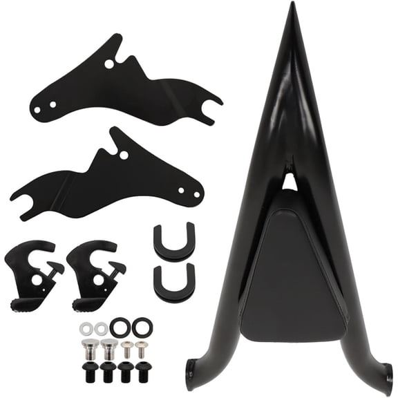 SHZAITOR 22in Rear Passenger Backrest Sissy Bar Backrest Replacement for CVO Touring Road King Glide Street