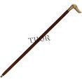 thumbnail image 2 of Nautical Brass Duck Head Walking Stick Brown Wooden Cane Foldable Stick Rustic Vintage Home Decor Gifts, 2 of 2