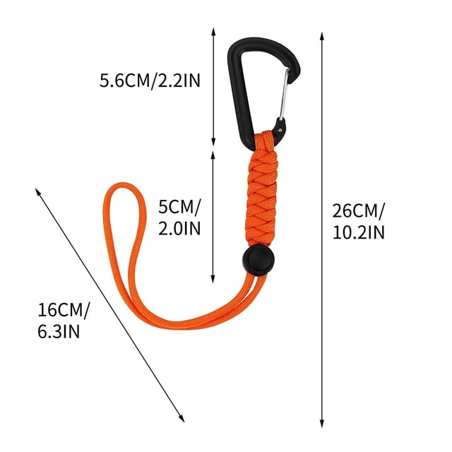 New Outdoor Hook Backpack Mountaineering Chain Key Chain Anti-Loss Rope Emergency Umbrella Rope