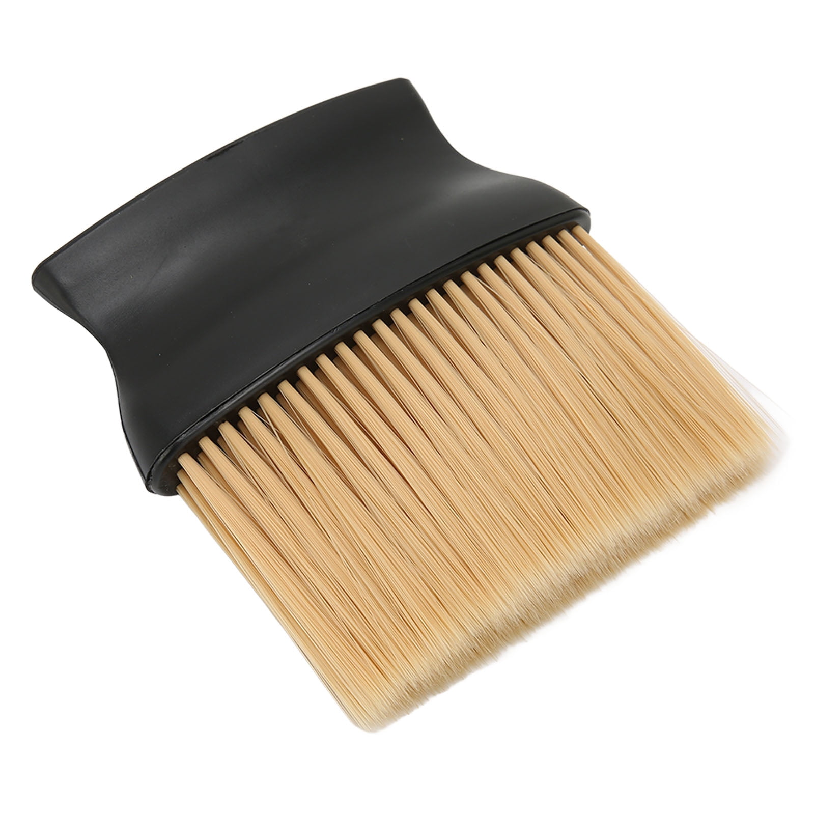 Neck Duster Bürste – Für Friseure & Zu Hause, Schwarz, Mit Holzgriff