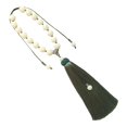 thumbnail image 4 of jifeng Car Rearview Mirror Pendant Door Wall Accessory Lotus Beads Hanging Ornament Light Green 33cm, 4 of 9