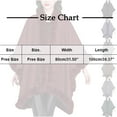 thumbnail image 5 of Pounoo Women's Fashion Shawl Fuzzy Fleece Collar Trim Warm Wrap Cape Fuzzy Soft Comfort Thermal Shawl Winter Outwear Gift, 5 of 5