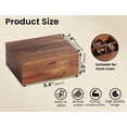 thumbnail image 6 of Danfoxer Acacia Wood Tea Bag Organizers, Tea and Sugar Packet Storage Chest with Lid, Wooden Teabag Holder Containers,Tea Box with 6 Compartments, 6 of 6