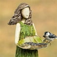 thumbnail image 2 of ICERUN Garden Statues,Resin Woman Feeder Sculpture Garden Art,Realistic Fern Fuzz Yard Decorations Outdoor, 2 of 7