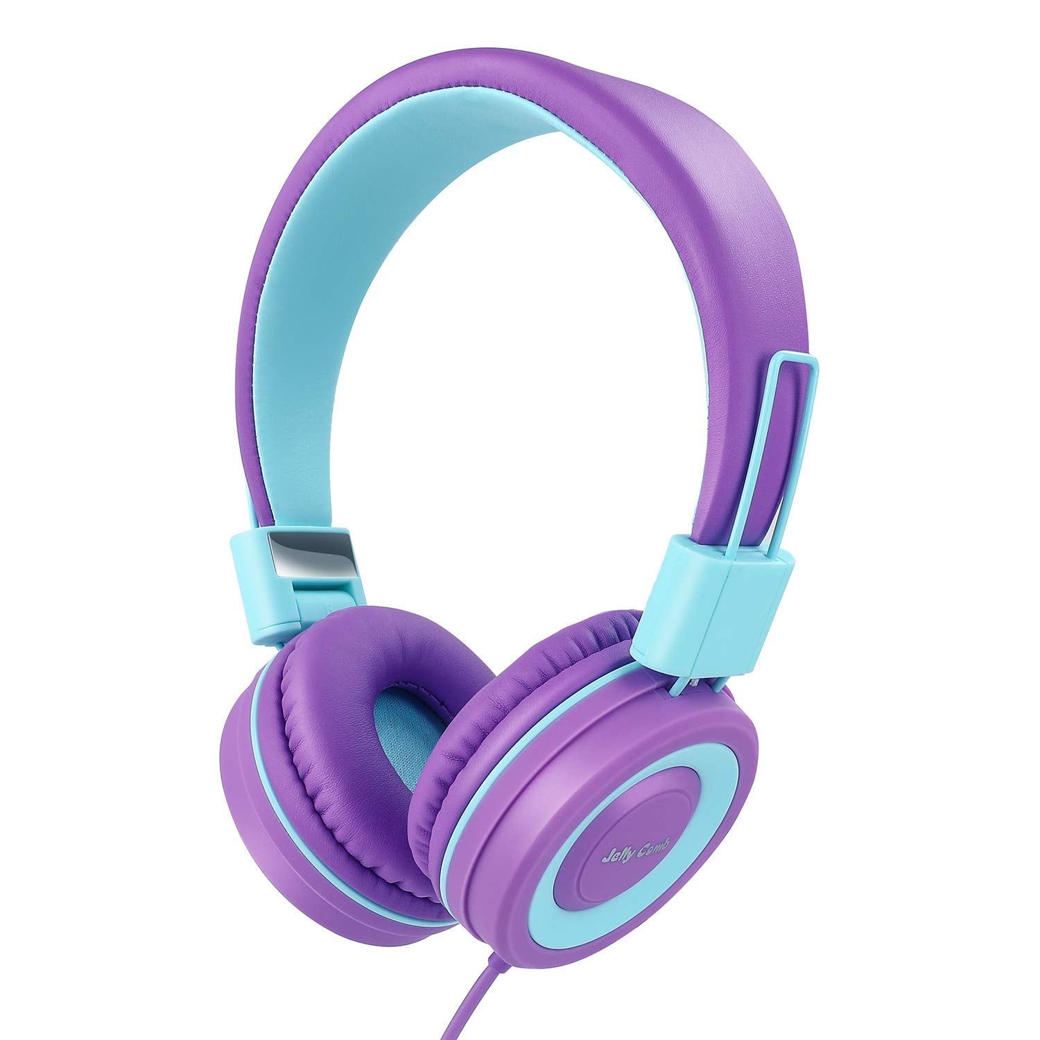 On Ear Headphones with Mic, Jelly Comb Foldable Corded Headphones Wired