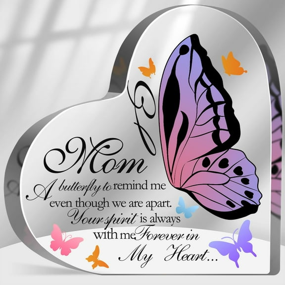 Memorial Gifts for Loss of Mom Acrylic Keepsake,Loss of Mother Sympathy Gift, In Memory Of Loved One Sign, Grief Bereavement Remembrance Sign Plaque Decor