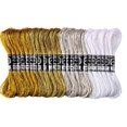 thumbnail image 1 of 24X Sewing Thread Metallic Wire Embroidery Floss Accessories Bracelets Bracelets Skeins Polyester Fine Workmanship DIY Prop Long-lasting, 1 of 2