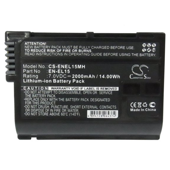 Replacement Battery For Nikon 7v 2000mAh / 14.00Wh Camera Battery