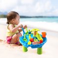 thumbnail image 4 of PEONAVET Beach Toys Sand Water Table For Toddlers 3 In 1 Sand Table And Water Play Table Kids Table Activity Sensory Play Table Beach Sand Water Toy up to 65% off, 4 of 9