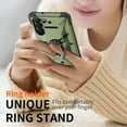 thumbnail image 5 of ELEHOLD Heavy Duty Rugged Case for Samsung Galaxy A15,360° Rotation Ring Holder Kickstand Function Anti-Slip Work with Magnetic Car Mount Shockproof Protective Case for Galaxy A15,Armygreen, 5 of 7