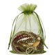 thumbnail image 4 of Bolsas de organza con cordón, material transparente de primera calidad, elegantes bolsas de joyería para fiestas de bodas, apariencia lujosa con cordón de satén duradero y fácil de usar, adecuadas, 4 of 5