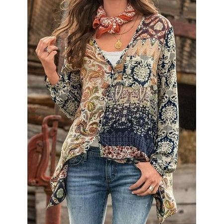 bohemian style tops plus size