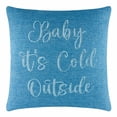 thumbnail image 2 of Sparkles Home  Baby It's Cold Outside Pillow Purple - 20 x 20, 2 of 5
