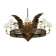 thumbnail image 7 of Meyda Tiffany 136614 Banana Bamboo 6 Light 59" Wide Chandelier - Antique Rust / Cortez, 7 of 7