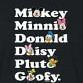 thumbnail image 3 of Mickey & Friends - Mickey Friends Character List - Juniors Cropped Cotton Blend T-Shirt, 3 of 5