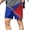 Coffee, variant on Fewfanhot Men's American Flag Print Casual Shorts, Patriotic Stripe Quick-Dry Summer Board Shorts with Pockets, S-3XL