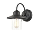 thumbnail image 3 of Millennium Lighting  1 Light Metal Outdoor Wall Sconce with Clear Glass Shades Powder Coat Black Black, 3 of 3