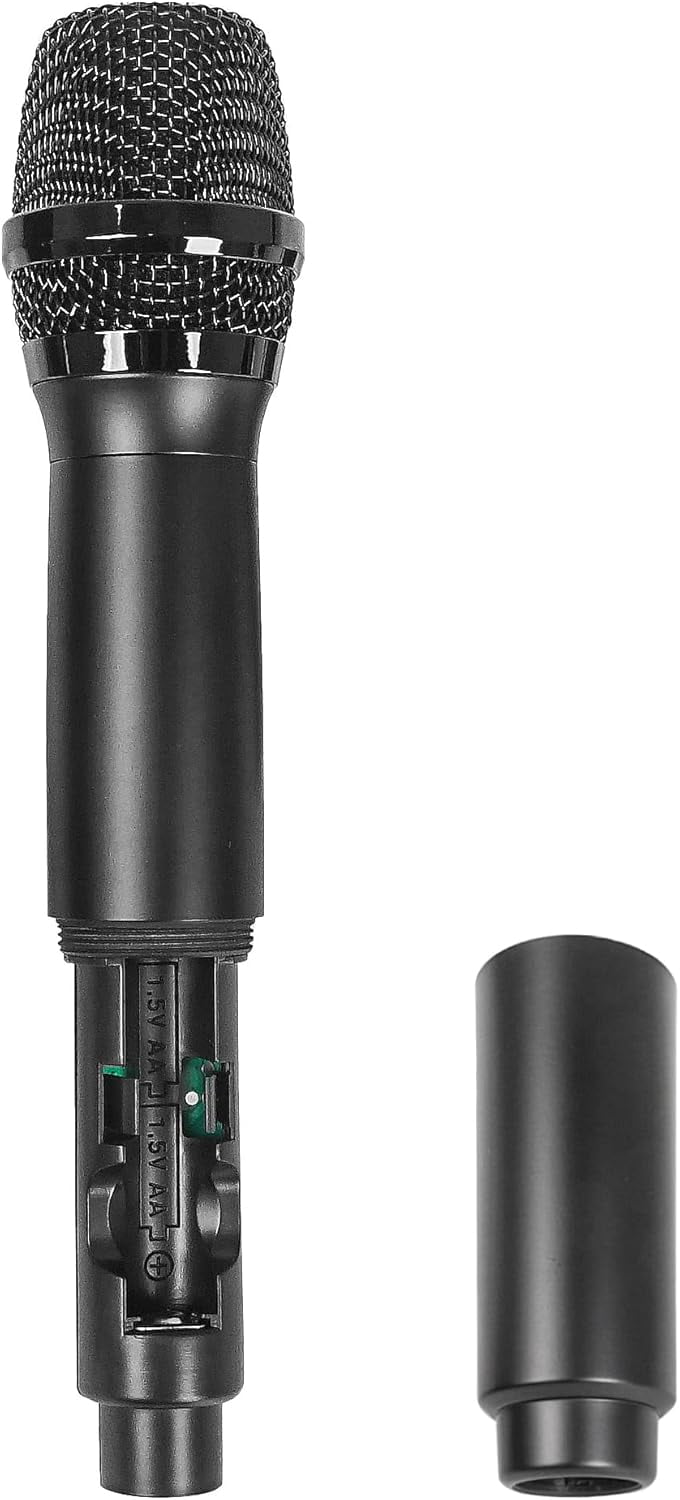 Sound Town Wireless Metal Handheld Microphone with 8 Channels, Built-in Pop Filter, Replacement for SWM15-MAX & SWM16-MAX Wireless Microphone Mixer Systems, Channel B (SWM-MAX-BMIC)