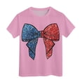 thumbnail image 4 of Vêtements pour Adolescentes, T-Shirt Tendance pour Filles, Manches Courtes, Col Rond, Été, Coupe Décontractée, Basique, 4 of 4