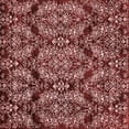 thumbnail image 1 of Ahgly Company Machine Washable Indoor Square Abstract Red Modern Area Rugs, 3' Square, 1 of 4