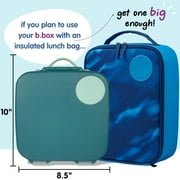 b.box Lunch Box for Kids w/ 4 Compartments (2 Leak Proof), w/ Gel Pack (8½ Cup, Ocean Breeze)
