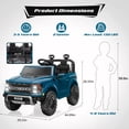 thumbnail image 5 of Ford F150 Raptor 24V Ride on Cars for Kids, Extra large Real 2 Seater Ride on Toys with Remote Control, Bluetooth, LED, Truck Storage, Electric Vehicles Ride on Truck for Boys Girls Gifts, 5 of 9