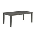 thumbnail image 1 of Topline Home Furnishings Gray Wooden Extendable Dining Table, 1 of 5