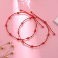 thumbnail image 2 of 2 Pcs Bracelet Fil Rouge Protection Kabbale Nœuds Fil, 2 of 5