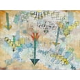 thumbnail image 2 of Klee, Paul 32x25 Gold Ornate Wood Framed with Double Matting Museum Art Print Titled - Birds Swooping Down and Arrows, 2 of 4