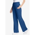 thumbnail image 4 of Woman Within Plus Size Petite 7-Day Wide-Leg Elastic-Waist Stretchy Knit Pant, 4 of 6