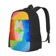 thumbnail image 2 of DouZhe Lightweight Backpack, Rainbow Heaven LGBT Butterfly Prints Travel Outdoor Hiking Bag School Bookbag Casual Daypack Backpacks for Women Men, 2 of 7
