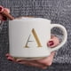 thumbnail image 5 of Taza para Café de Iniciales Oro de 500ml LuckyLy, Letra A dorado 500 ml, 5 of 8