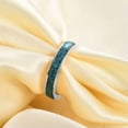 thumbnail image 4 of 4mm Gold / Silver Band Mens Womens 316L Stainless Steel Turquoise Ring Size 5-11, 4 of 8