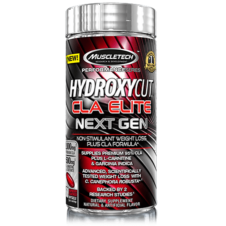 Hydroxycut Next Gen CLA Elite Dietary Supplement Weight Loss Ctules, 100