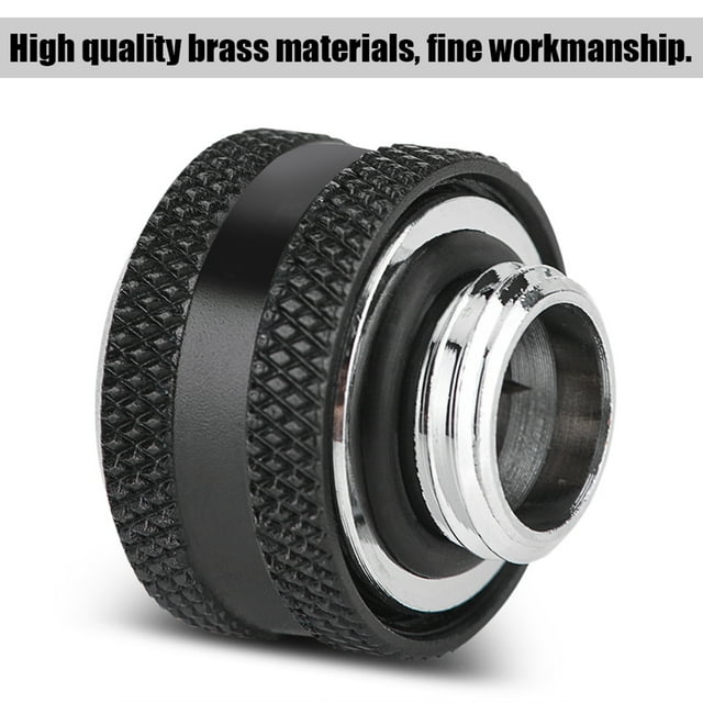 Compression Fittingfor Water Cooling,4 Pcs / Pack Water Cooling Fitting Fittingfor Water Cooling Tube Luxury Finish