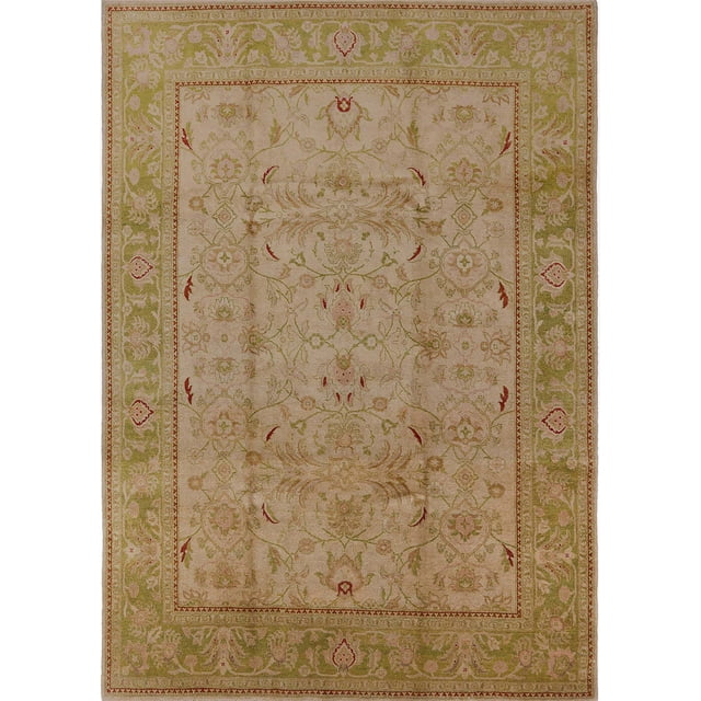 Ahgly Company Tapis d'Intérieur Rectangle Milieu du Siècle Moderne Brun Clair Zone Orientale, 3' x 5'