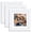 White, variant on 8x8 Picture Frame Set of 3, Display 5.5x5.5 Picture with Mat or 8 x 8 Without Mat, Square Wood Photo Frame for Wall Mount and Tabletop Display