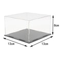 thumbnail image 4 of Esquirla Dolity Acrylic Display Case Toys Models Home Retail Case Stand Boxes 13x13x8cm, 4 of 8