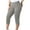 Gray |#3, variant on Kopltyrfg Women Capri Pants Plus Size Stretch Knee Length Leggings Elastic Waist Casual Summer Ladies Pull On Capris Black L