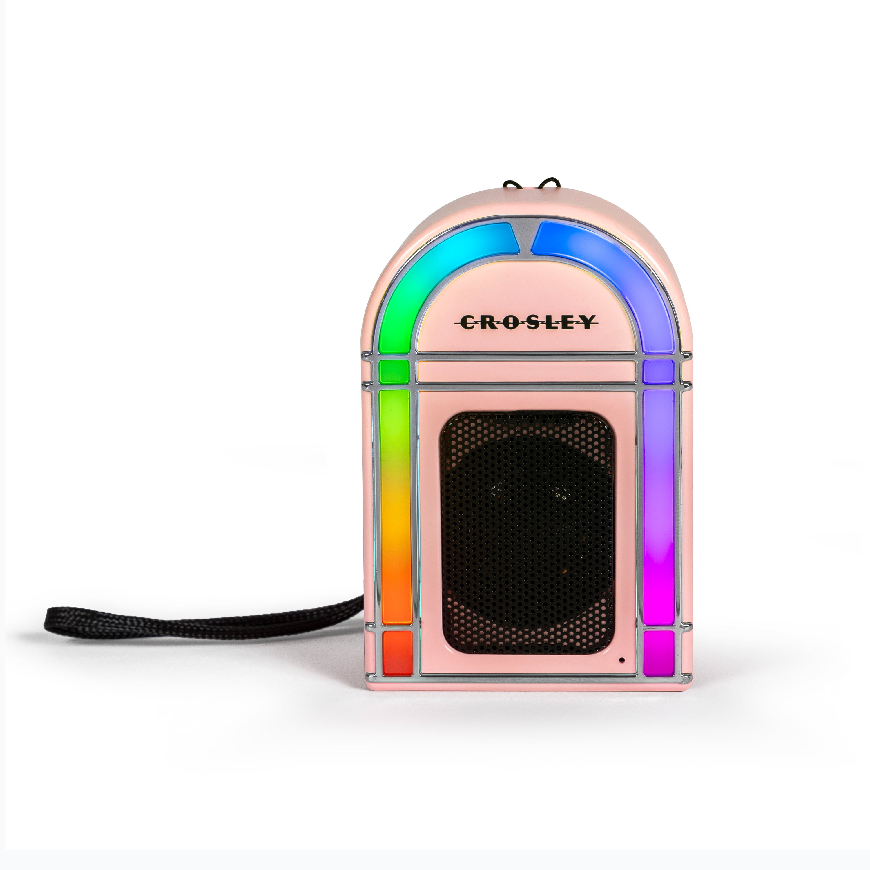 Crosley Mini Jukebox Retro Portable Bluetooth Speaker with LED Lights and Microphone, Vintage