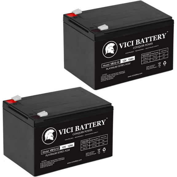 VICI Battery 12V 12Ah Battery for Power Patrol SLA1104-2 Pack Brand Product